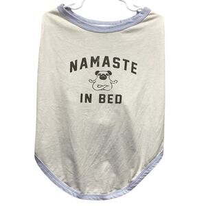 Grayson Pup The Label Large Namaste In Bed Pug Puppy Front Leg Dog Tee Shirt